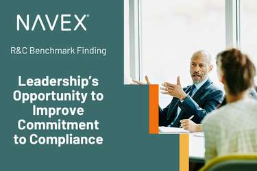 NAVEX R&C Benchmark Finding: Leadership’s Opportunity to Improve Commitment to Compliance